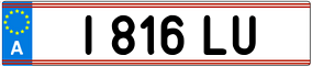 Trailer License Plate
